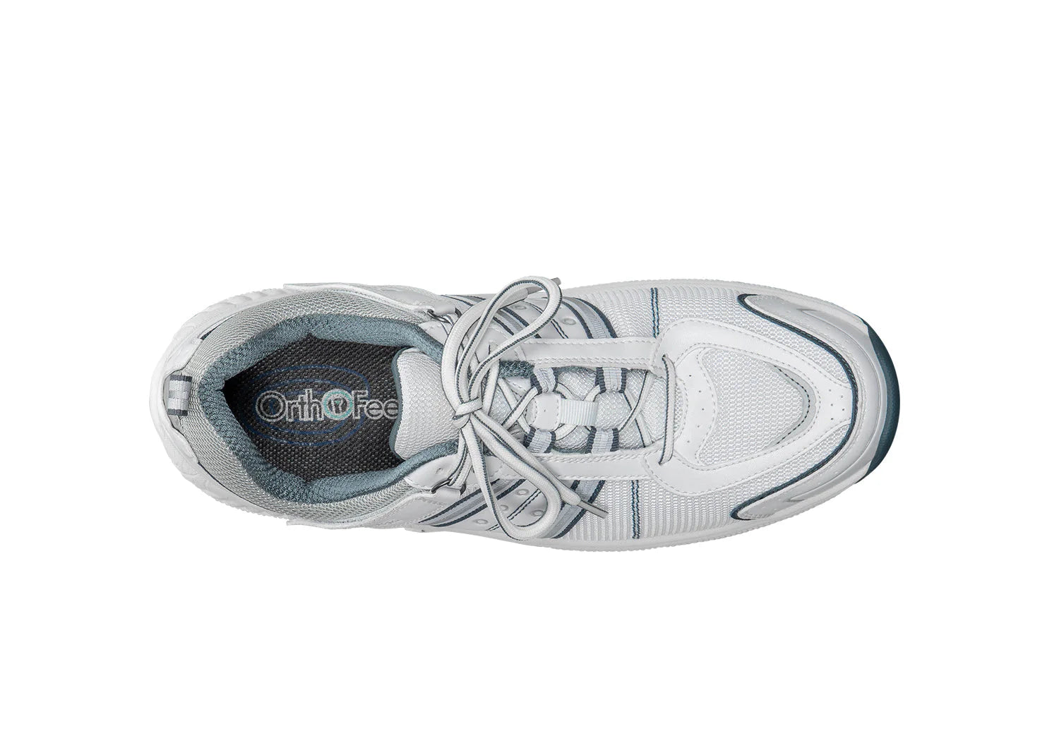 OrthoFeet Monterey Bay Tie-Less White  Men's Sneakers