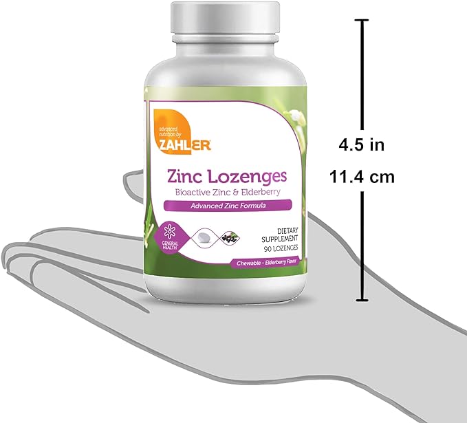 Zahler Zinc + Elderberry (90) Lozenges