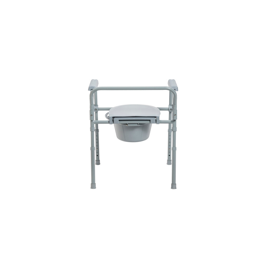 Drive Medical Folding Steel Commode Combo with Absorbent Commode Liners