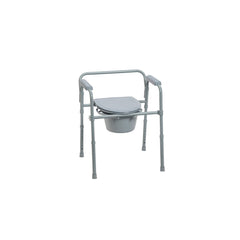 Drive Medical Folding Steel Commode Combo with Absorbent Commode Liners