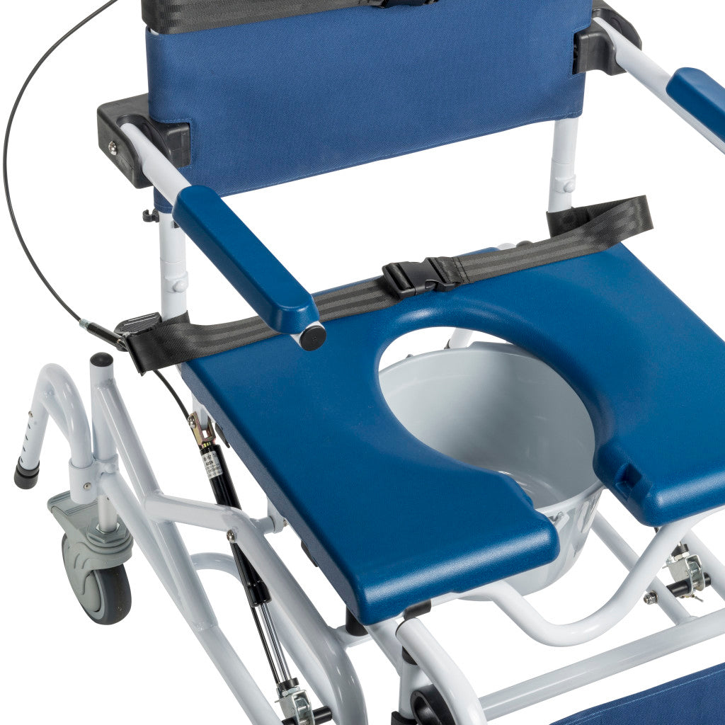 Drive Medical Tilting Aluminum Rehab Shower Chair Commode