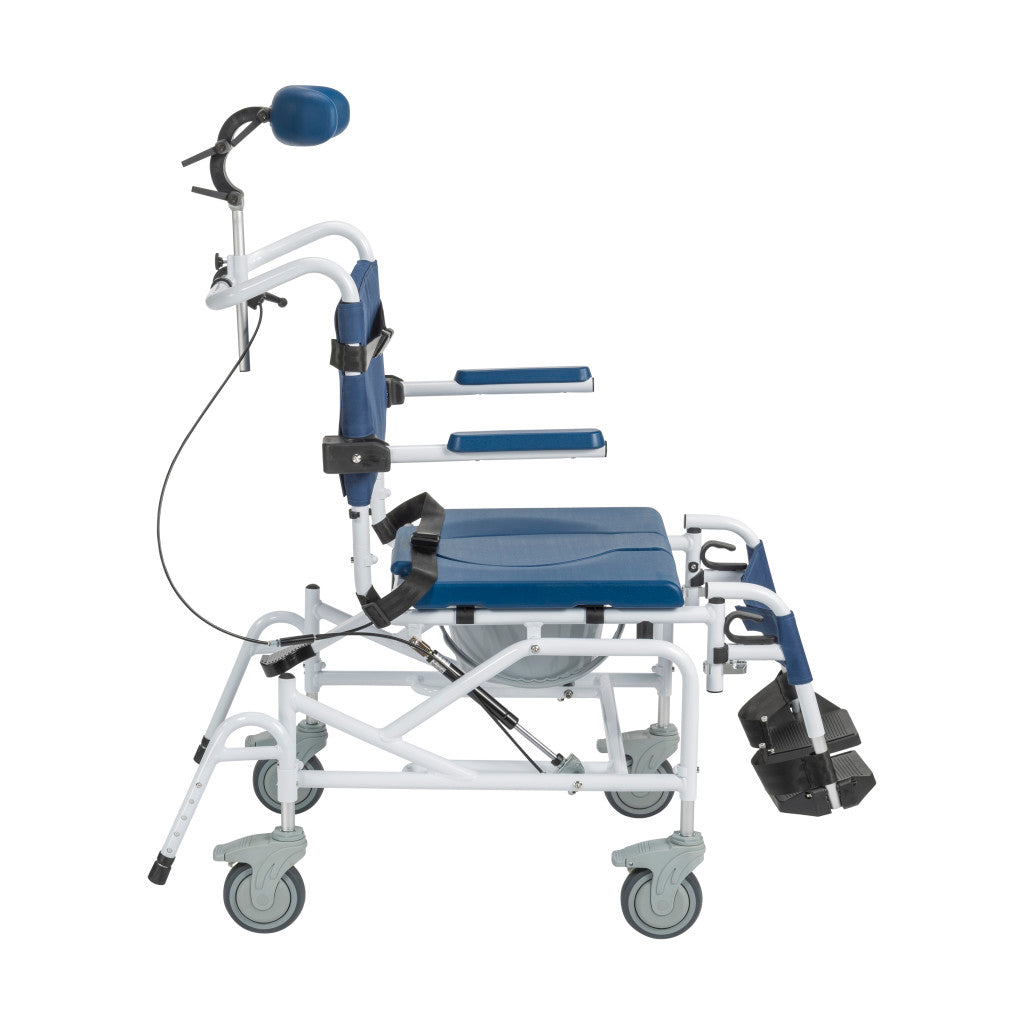 Drive Medical Tilting Aluminum Rehab Shower Chair Commode