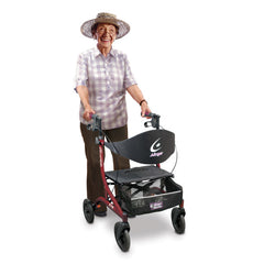 Drive Medical Airgo eXcursion X18 Lightweight Side-fold Rollator Hemi Height