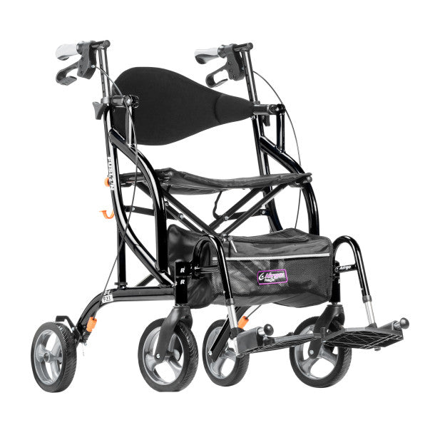 Drive Medical Airgo Fusion F23 Side-Folding Rollator & Transport Chair