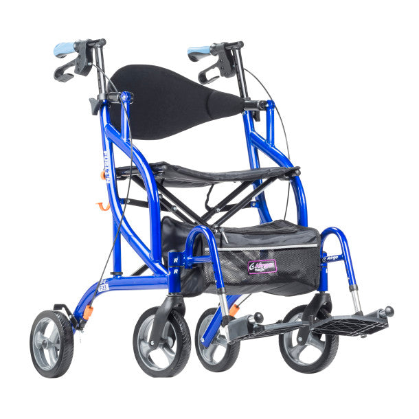 Drive Medical Airgo Fusion F23 Side-Folding Rollator & Transport Chair