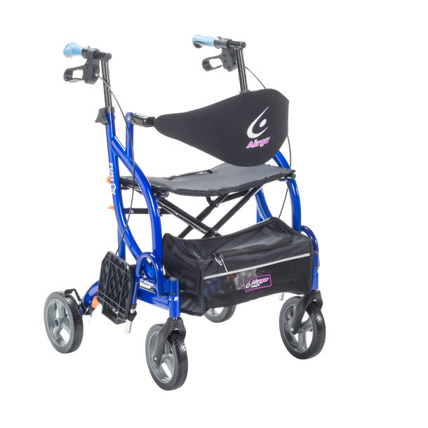 Drive Medical Airgo Fusion F23 Side-Folding Rollator & Transport Chair