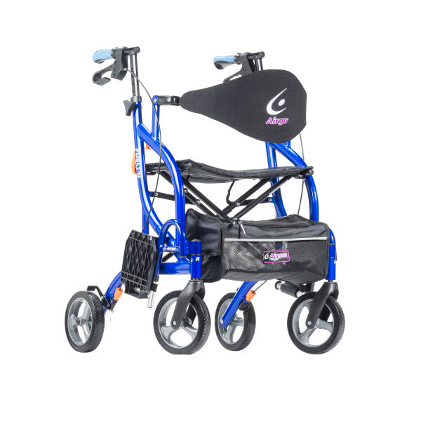 Drive Medical Airgo Fusion F23 Side-Folding Rollator & Transport Chair