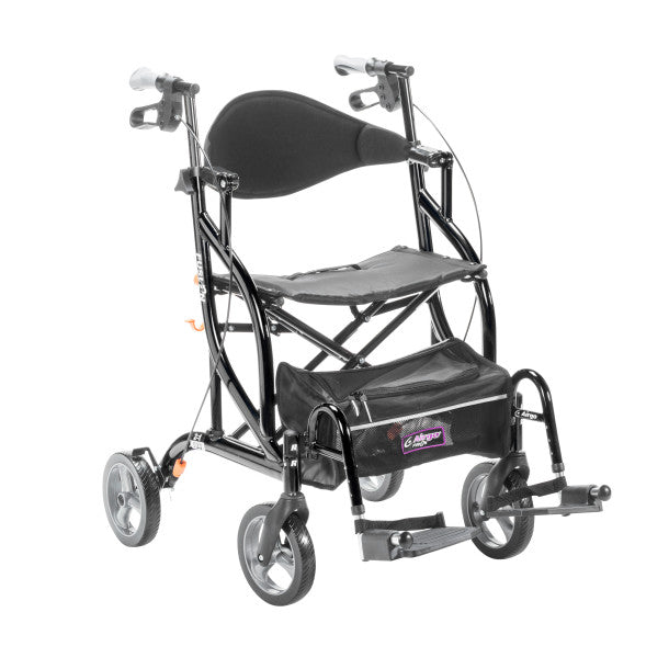 Drive Medical Airgo Fusion F23 Side-Folding Rollator & Transport Chair