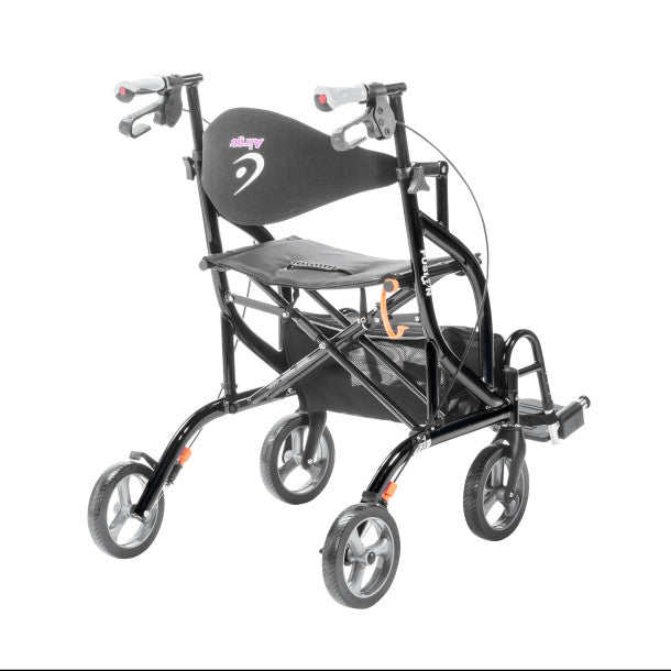 Drive Medical Airgo Fusion F23 Side-Folding Rollator & Transport Chair