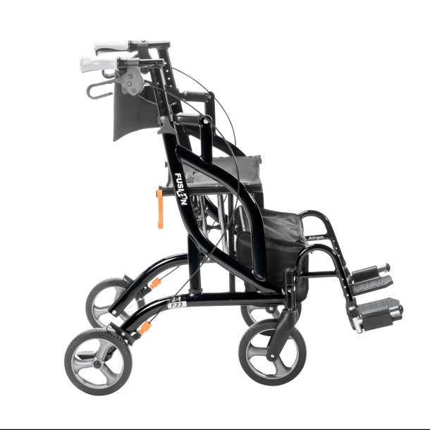 Drive Medical Airgo Fusion F23 Side-Folding Rollator & Transport Chair