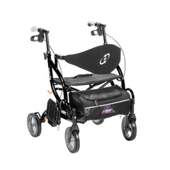 Drive Medical Airgo Fusion F20 Side-Folding Rollator & Transport Chair