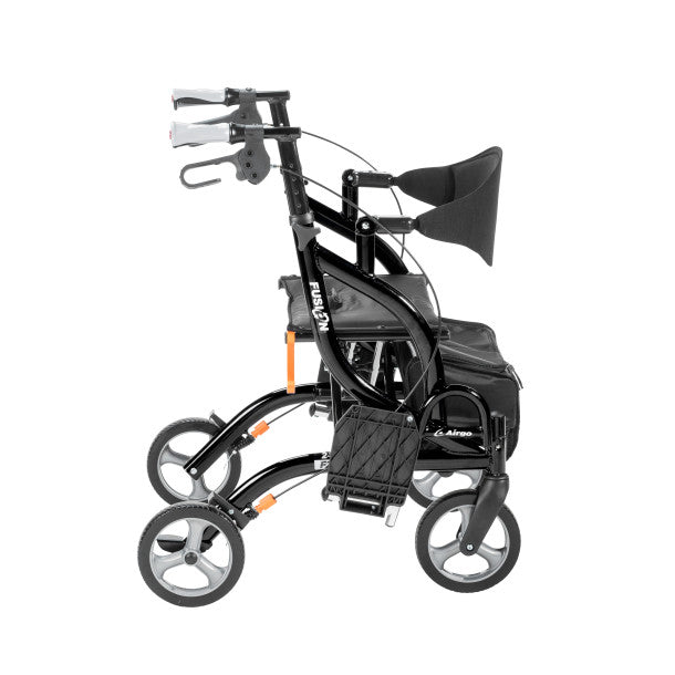 Drive Medical Airgo Fusion F20 Side-Folding Rollator & Transport Chair