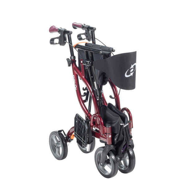 Drive Medical Airgo Fusion F20 Side-Folding Rollator & Transport Chair