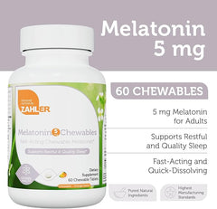 Zahler Melatonin Chewable 5mg