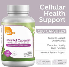 Zahler Inositol (120) Capsules