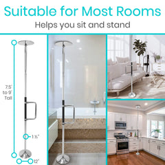 Vive Floor to Ceiling Grab Bar