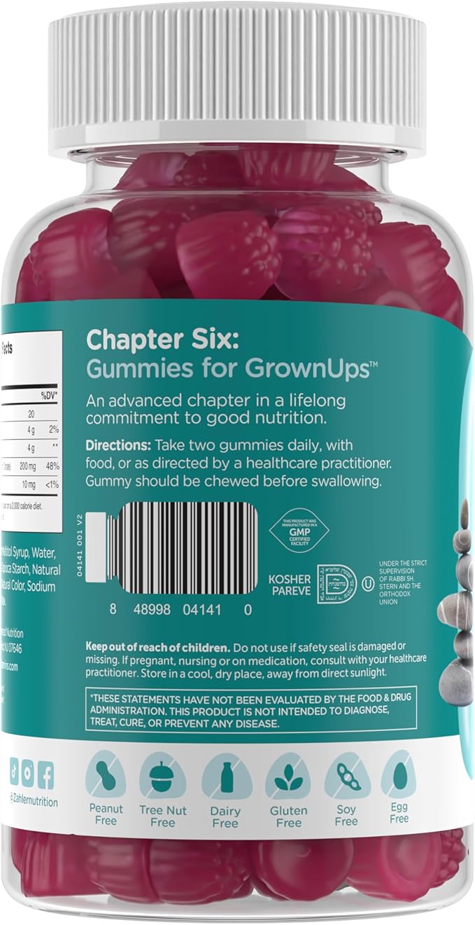 Zahler Magnesium Raspberry Gummies