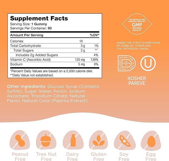 Zahler Vitamin C (60) Gummies