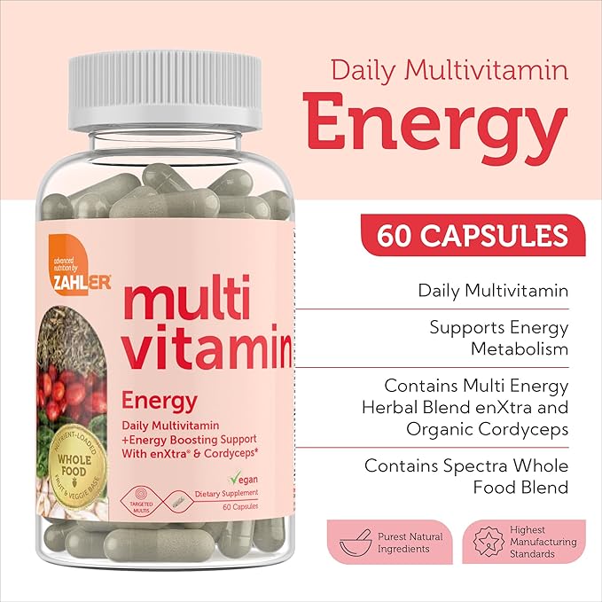 Zahler Multivitamins Energy (60) Capsules