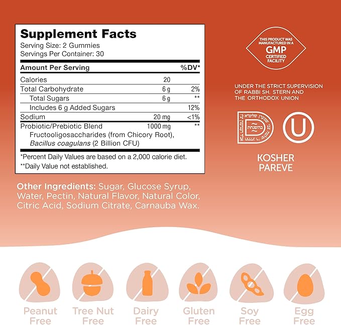 Zahler Probiotic (60) gummies