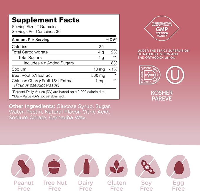 Zahler beet Root (60) Gummies