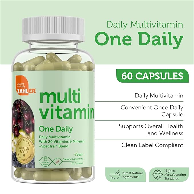 Zahler Multivitamins One Daily (60) Capsules