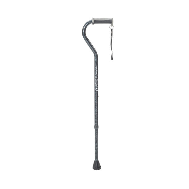 Drive Medical Airgo Comfort-Plus Aluminum Cane, Offset Handle