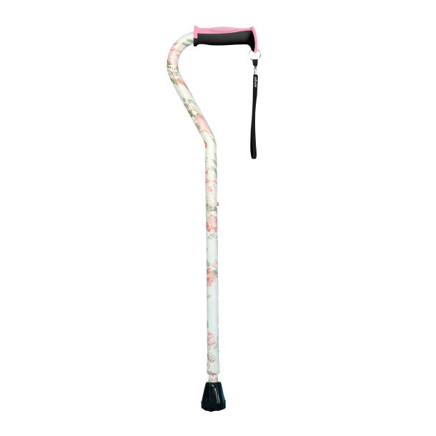 Drive Medical Airgo Comfort-Plus Aluminum Cane, Offset Handle