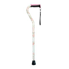 Drive Medical Airgo Comfort-Plus Aluminum Cane, Offset Handle