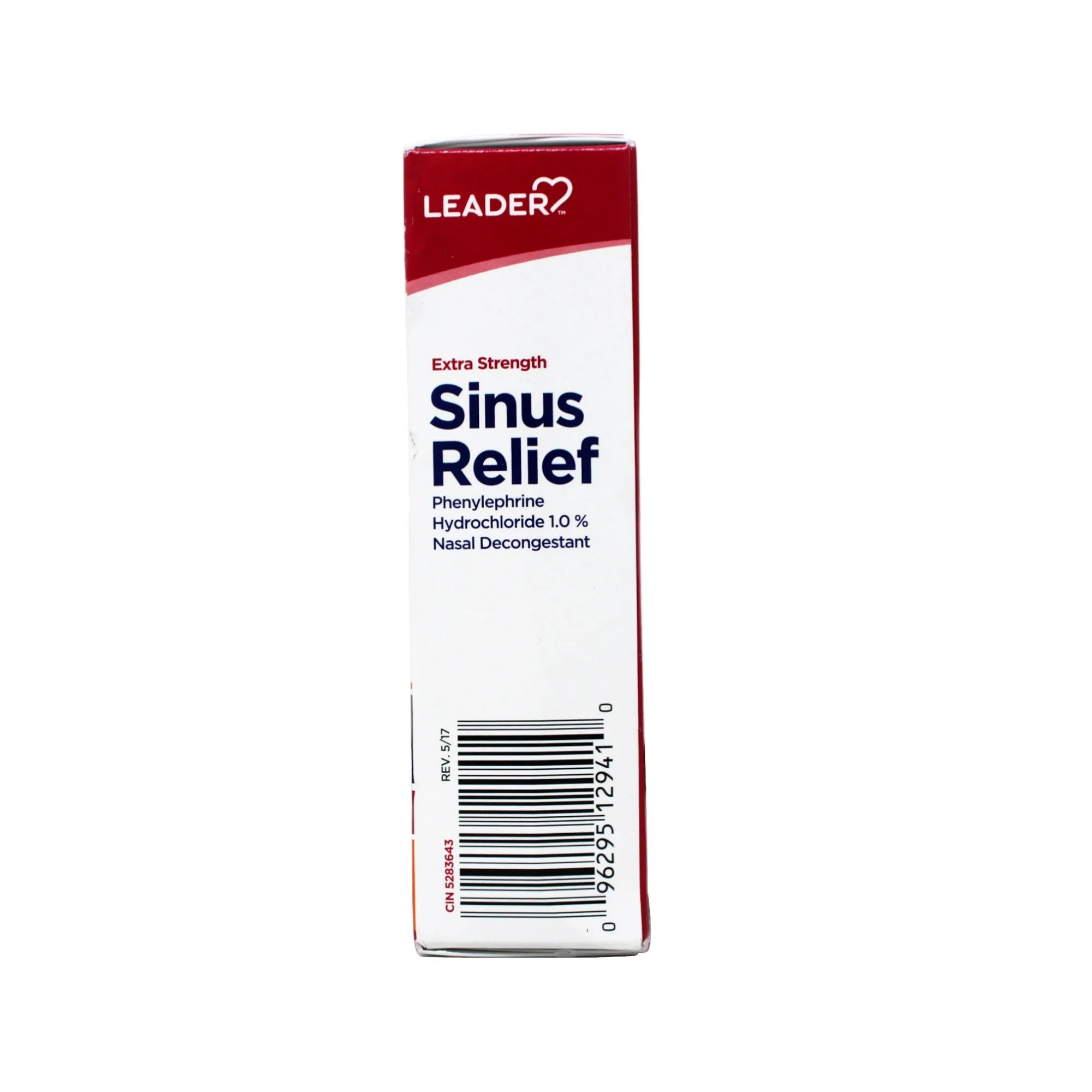 4 Pack - Leader Extra Strength Sinus Relief, Fast Acting, Sinus Decongestant, Nasal Congestion Relief Spray, Cold & Allergy 1 fl oz