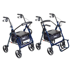 Drive Medical Duet Rollator/Transport Chair, 8" Casters