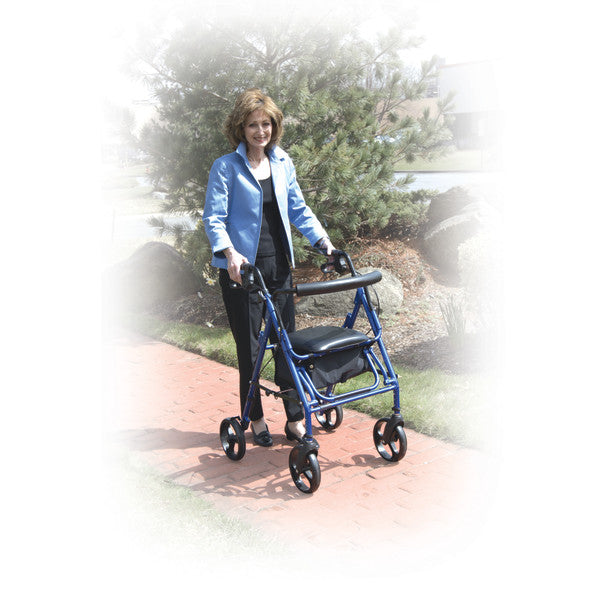 Drive Medical Duet Rollator/Transport Chair, 8" Casters