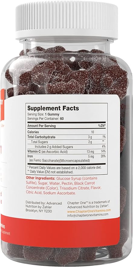 Zahler Iron (60) Gummies