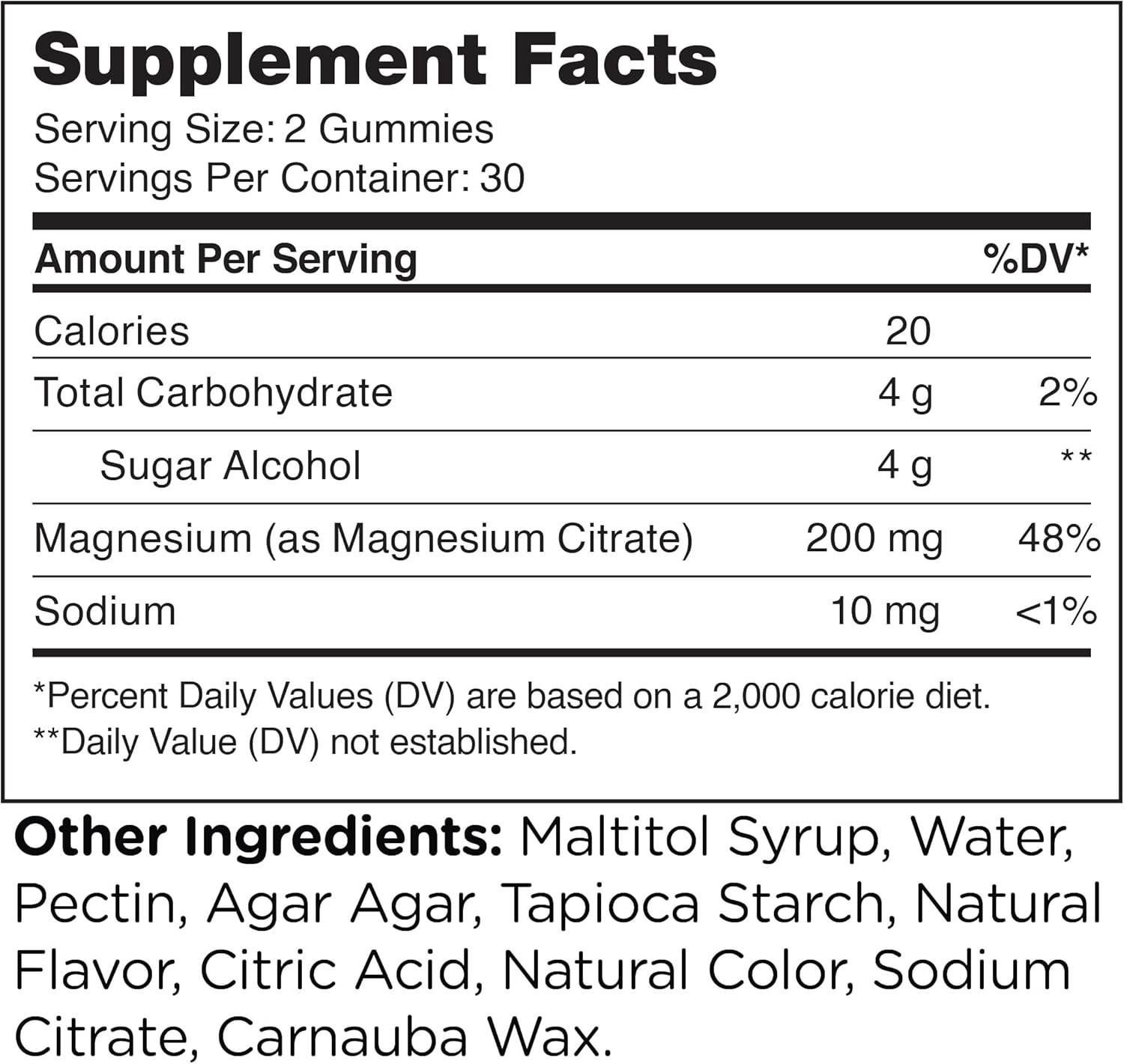 Zahler Magnesium Sugar Free (60) Gummies