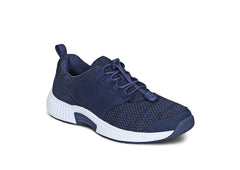 OrthoFeet Francis No-Tie Blue Women's Sneakers