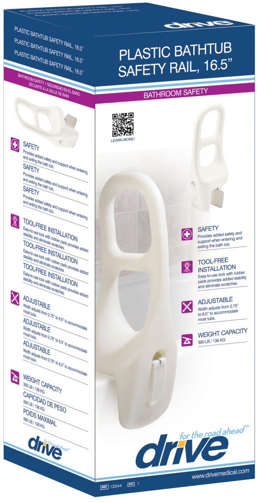 Drive Medical Plastic Tub Rail