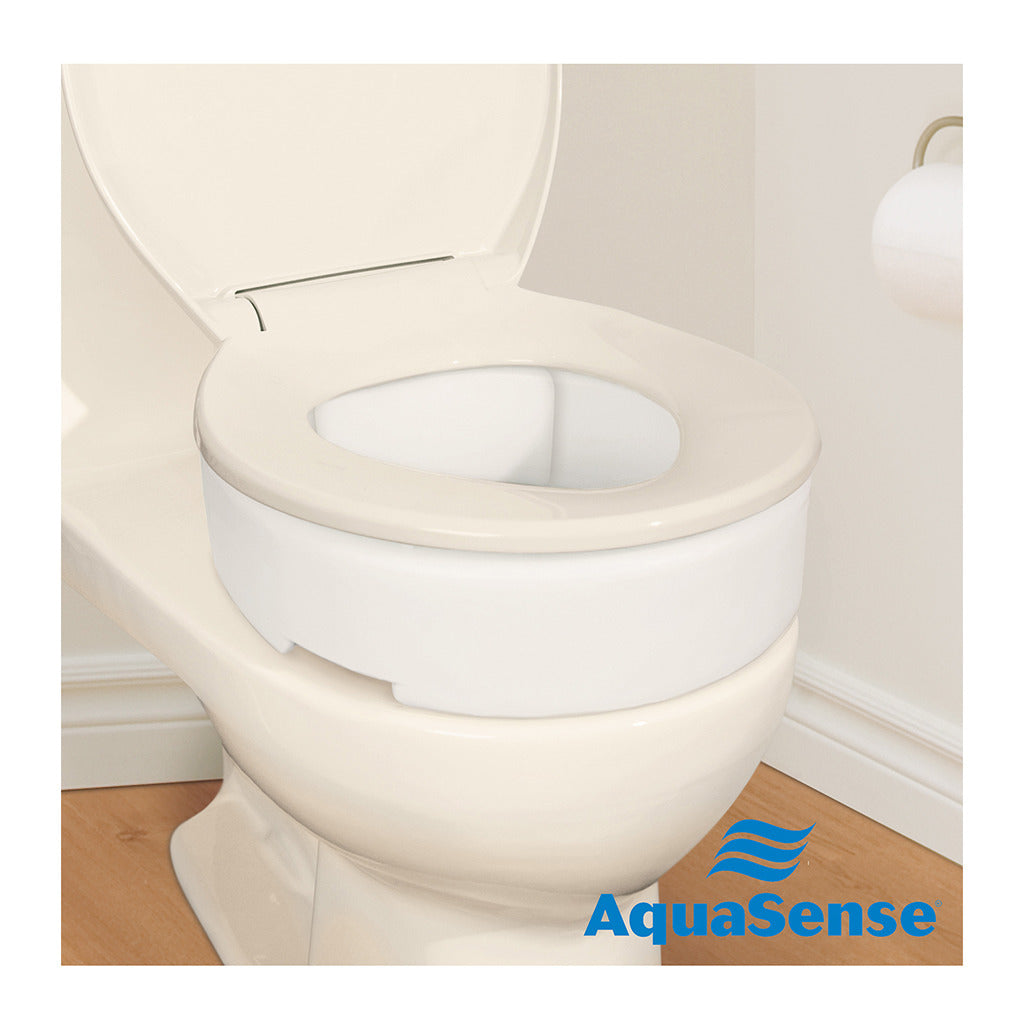 Drive Medical AquaSense Toilet Seat Riser with Hinge