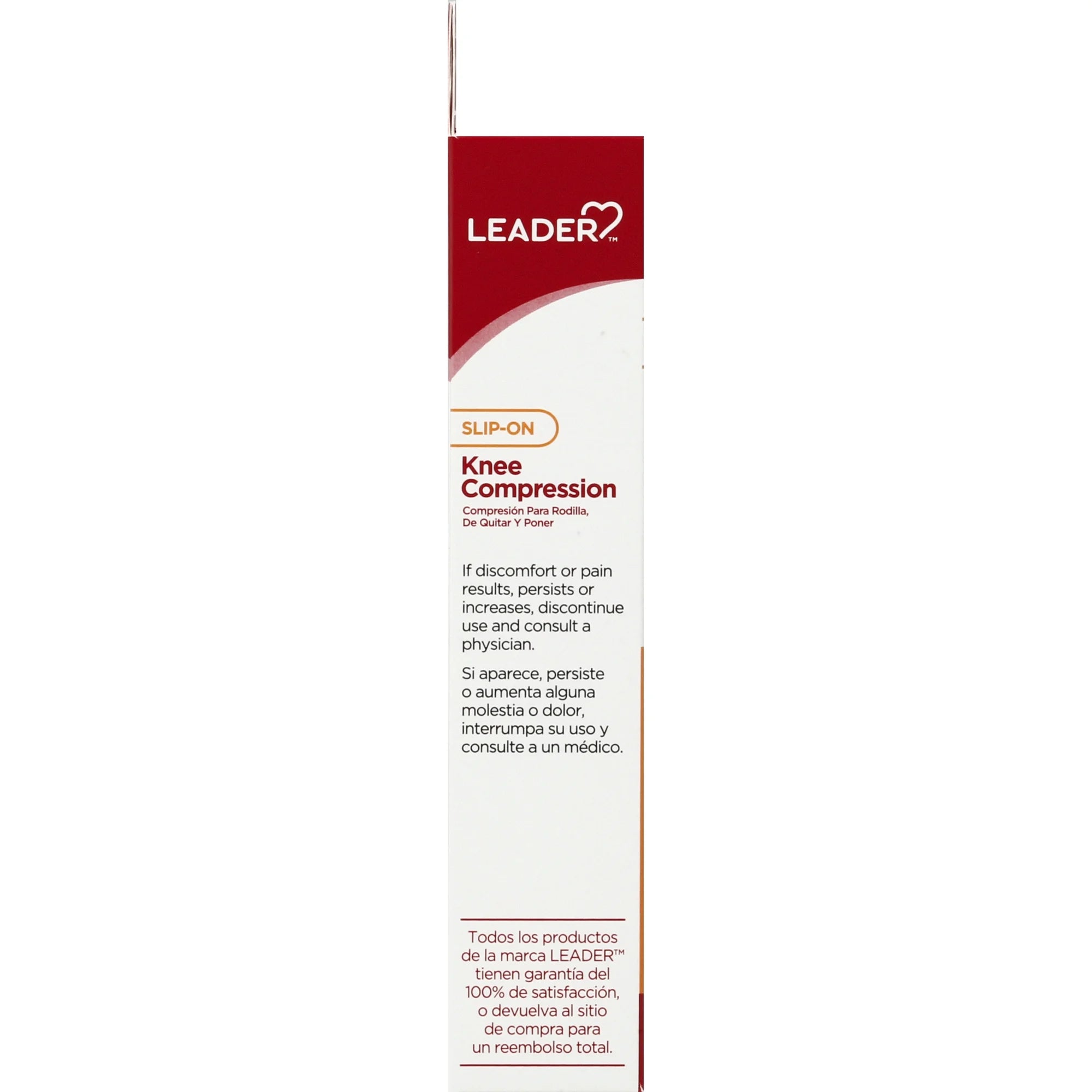 Leader Unisex Slip on Knee Compression Beige, Medium, 1 Ct