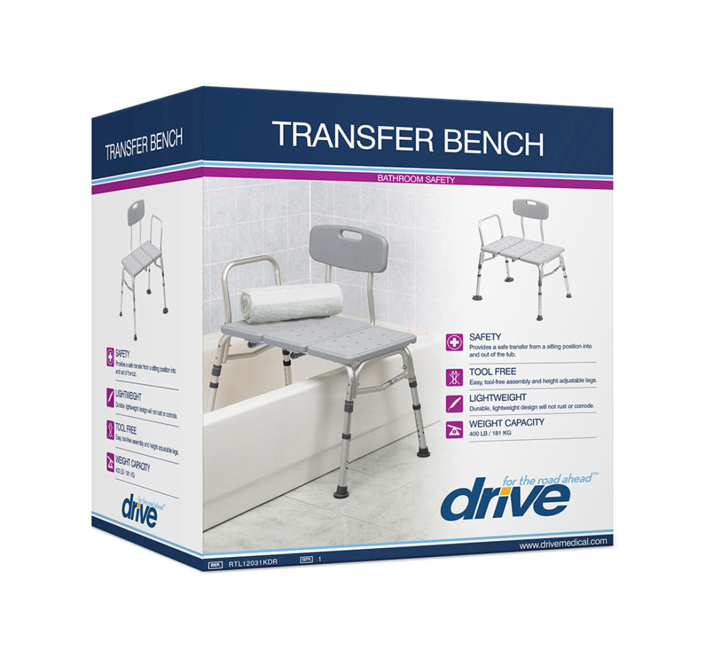 Drive Medical Three Piece Transfer Tub Bench