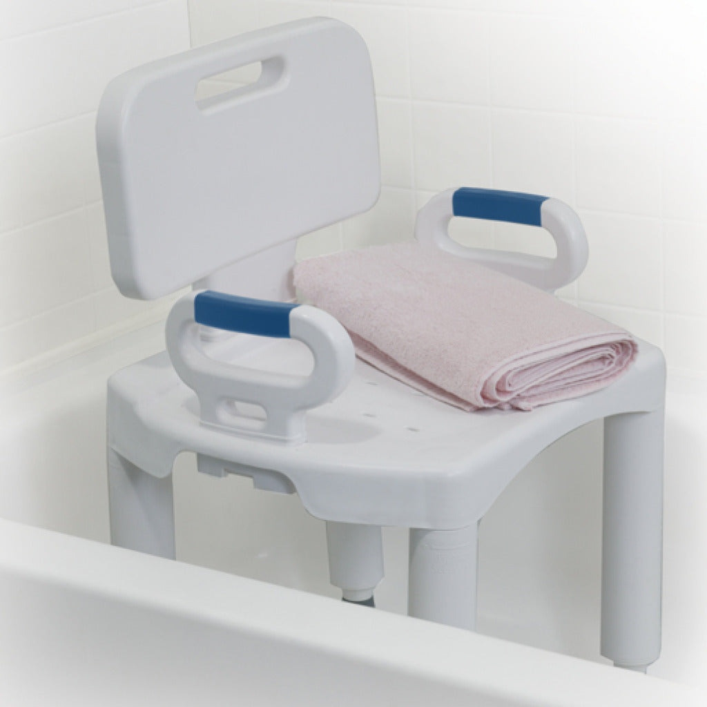 Drive Medical Premium Series Shower Chair with Back and Arms