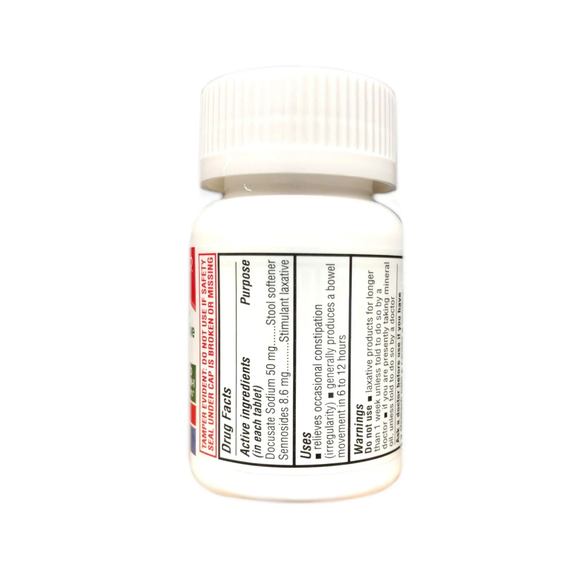 LEADER 2-in-1 Stool Softener & Stimulant Laxative, Docusate Sodium 50mg, Sennosides 8.6 mg, Gentle Occasional Constipation Relief for Adults, Both Men & Women, & Children Ages 6+, 100 tablets