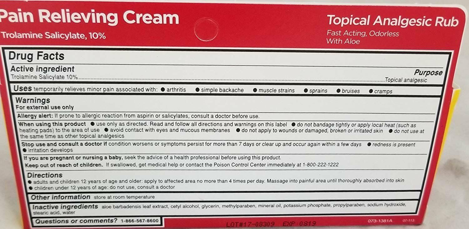 Leader Maximum OTC Strength Arthritis Topical, Muscle Pain Relieving Cream, 3 oz, 6 Pack