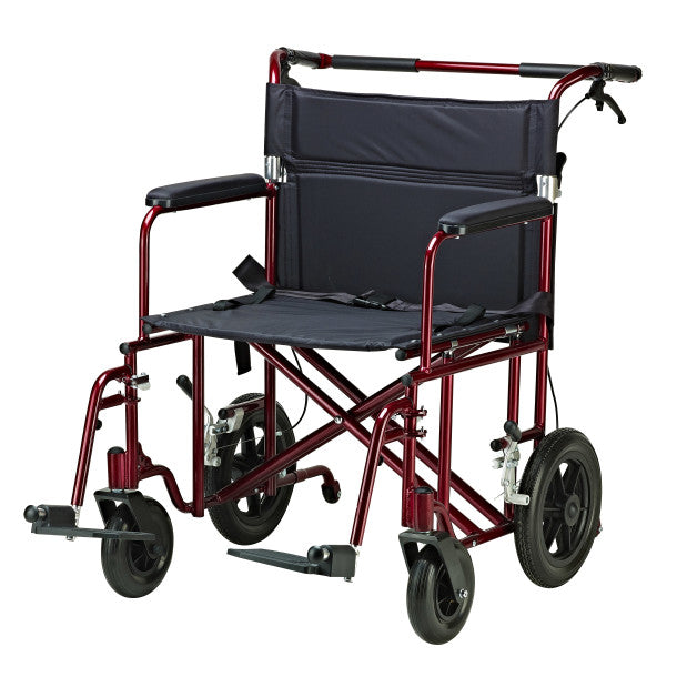 Drive Medical 22" Bariatric Aluminum Transport Chair