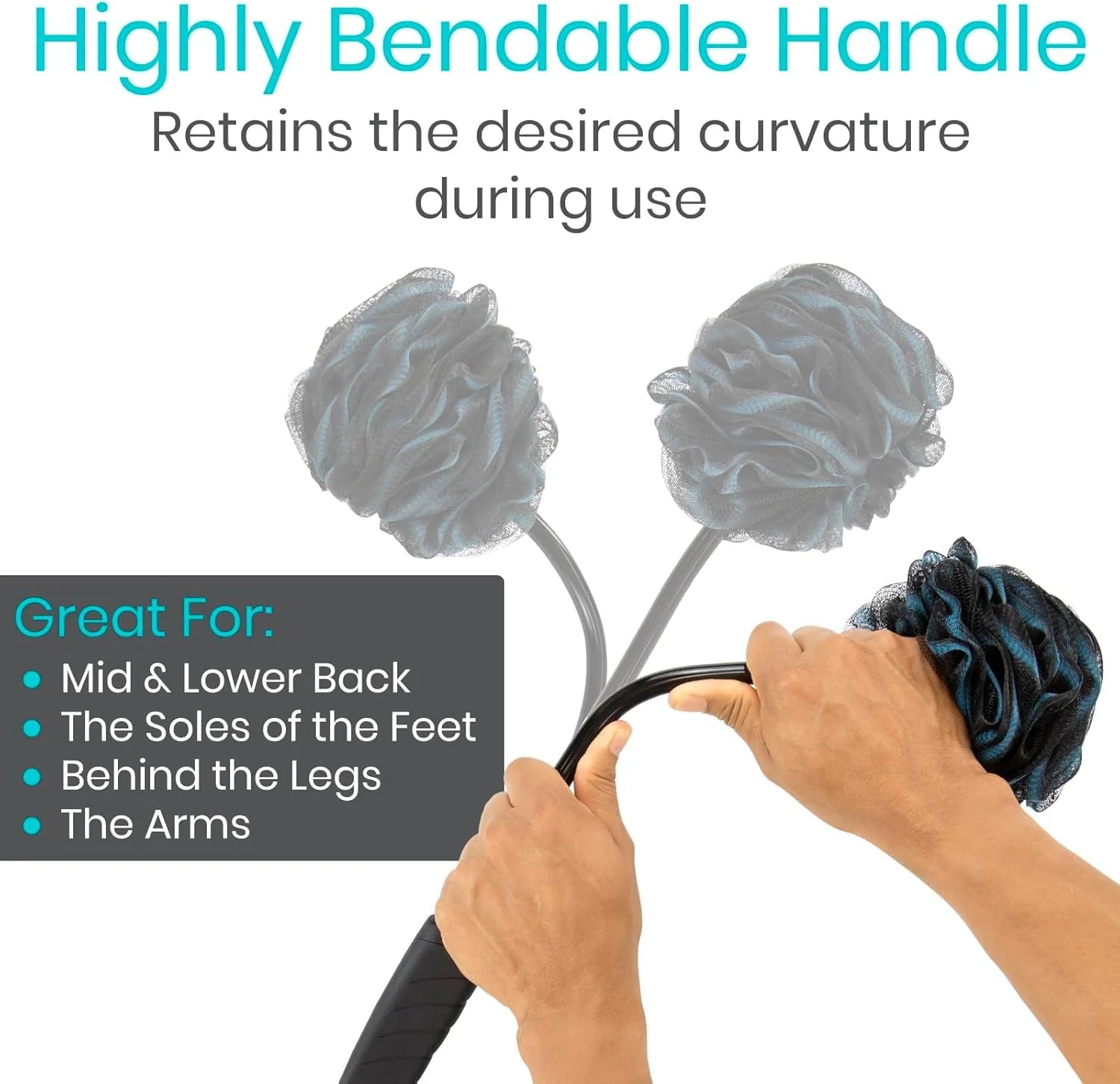 Vive Bendable Loofah Brush