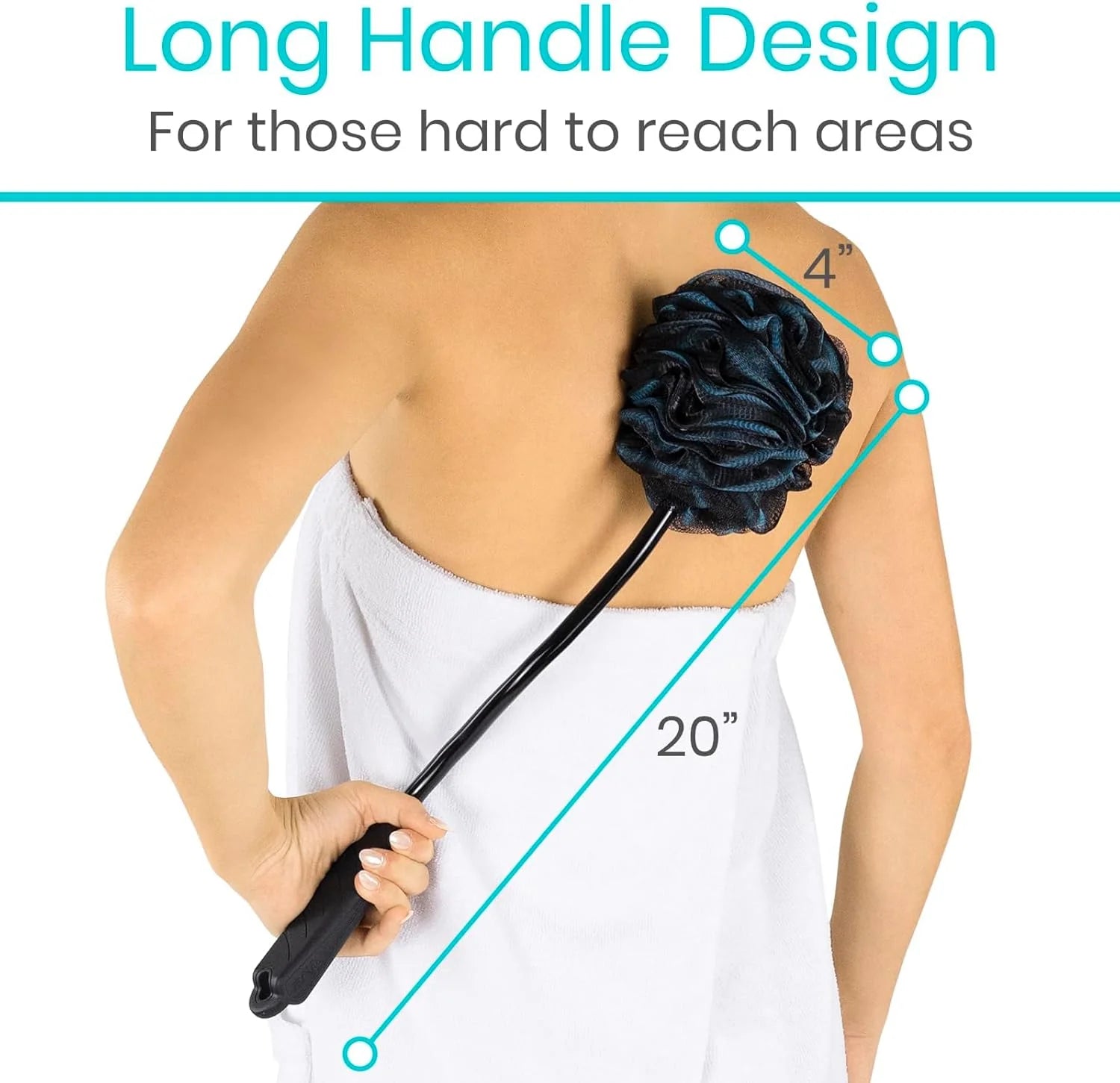 Vive Bendable Loofah Brush