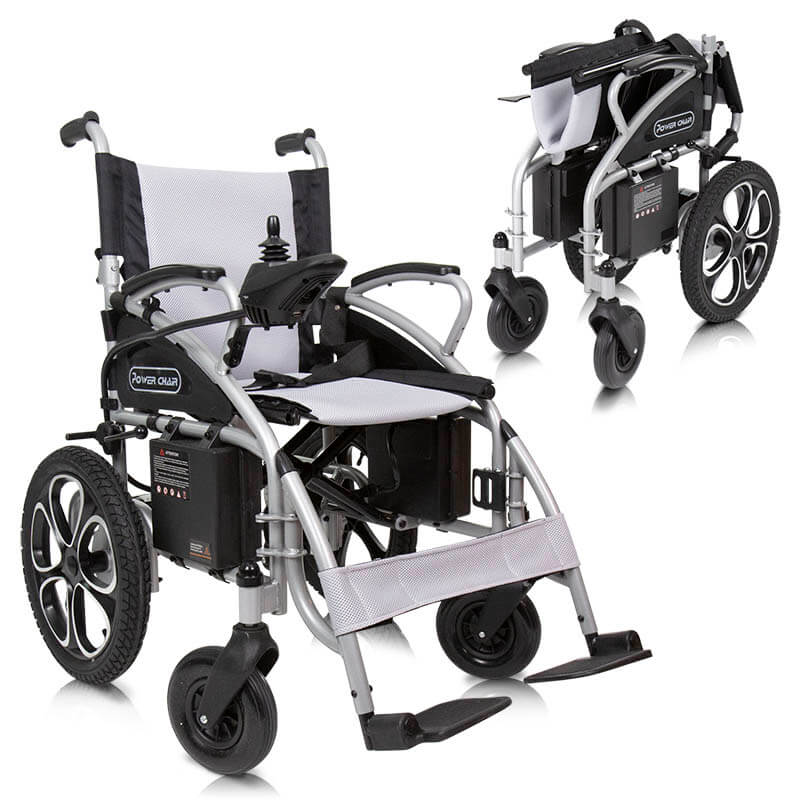 Vive Compact Power Wheelchair - Foldable Long Range Transport Aid