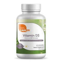 Zahler Vitamin D3 Softgels 10,000 IU