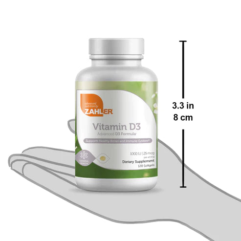 Zahler Vitamin D3 Softgels 1000 IU