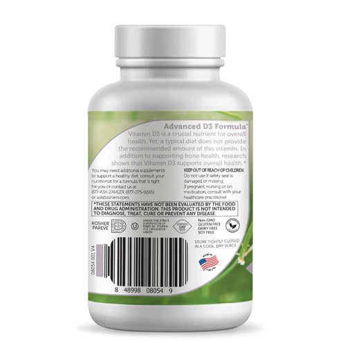 Zahler Vitamin D3 Softgels 1000 IU