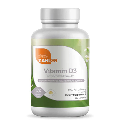 Zahler Vitamin D3 Softgels 5000 IU